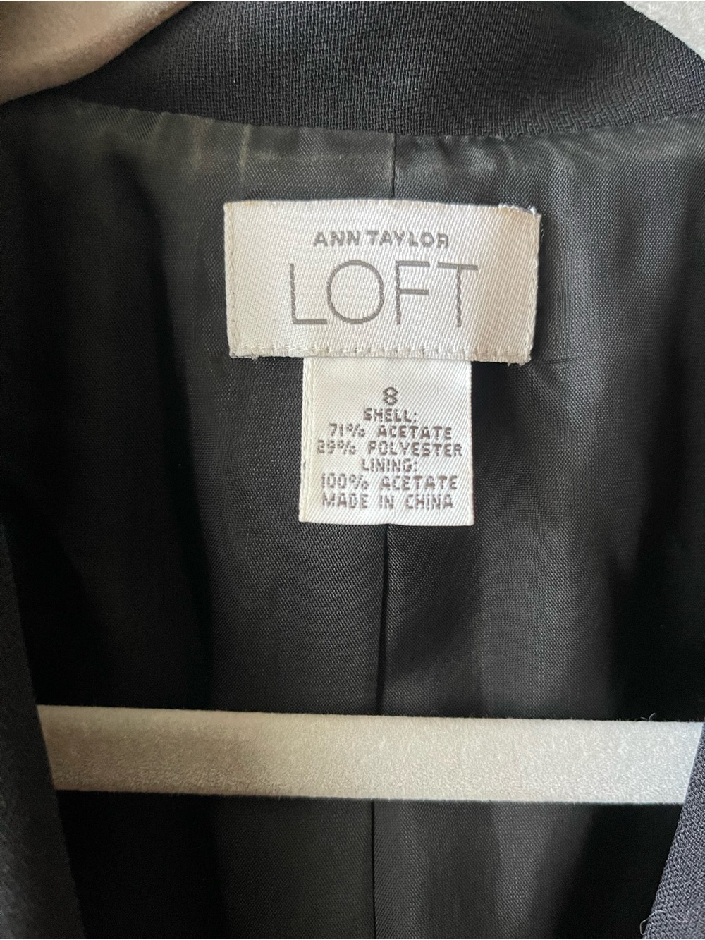 LOFT Black Women's Two-Button Tailored Blazer - Picture 3 of 3